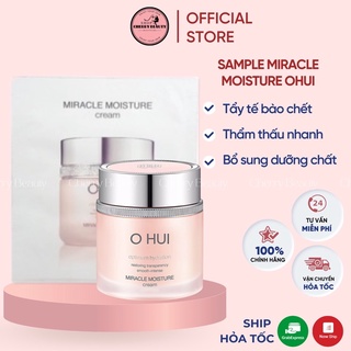 Combo 10 gói kem dưỡng ẩm trắng hồng Miracle Ohui DATE 2025
