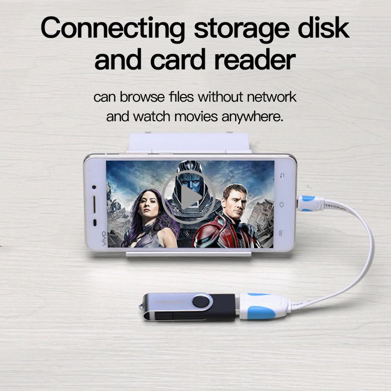 Cáp chuyển đổi USB 2.0 OTG sang Micro USB cho điện thoại Android | BigBuy360 - bigbuy360.vn