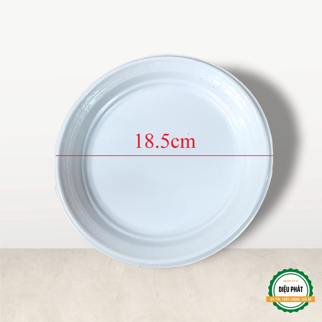 ⚡️ Dĩa Nhựa Dùng 1 Lần 18.5cm (SL Tùy Chọn)
