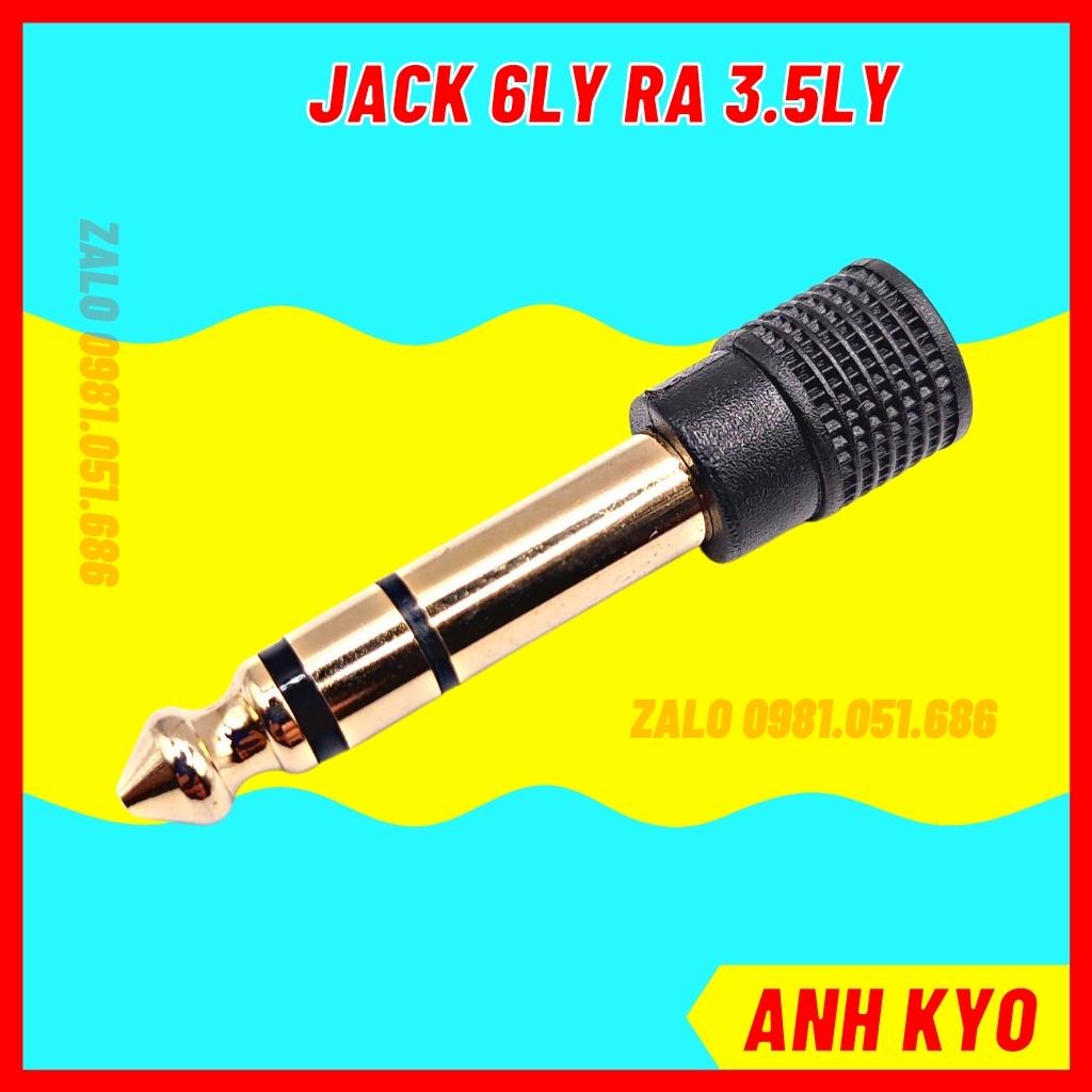 Jack chuyển 6.5 sang 3.5 Mạ Vàng Chuyển Đối Tín Hiệu Âm Thanh Chất Lượng Cực Cao