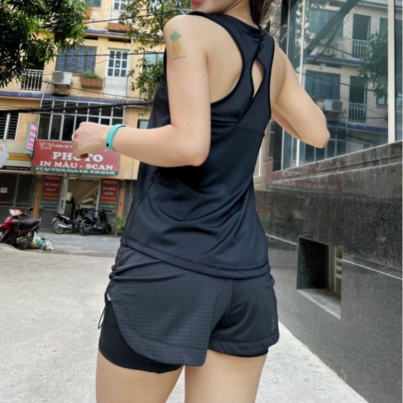 Áo tanktop tập gym,yoga, aerobic nữ siêu dễ thương