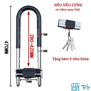 khóa chữ U chống cắt siêu siêu cứng TC420 bản 2019