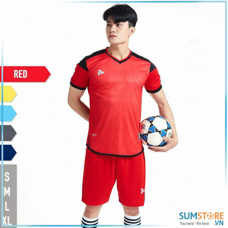 Đồ Đá Banh Không Logo Nam Nữ Cao Cấp - Phoenix Đỏ - Áo Bóng Đá Thể Thao Nam Nữ Mới Chất Lượng Cao Cấp