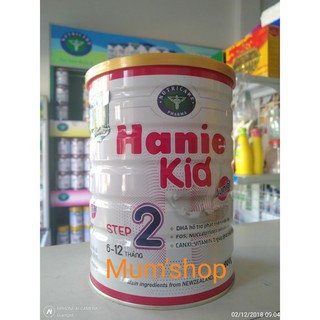 Bộ 4 lon Hanie kid 2 900g