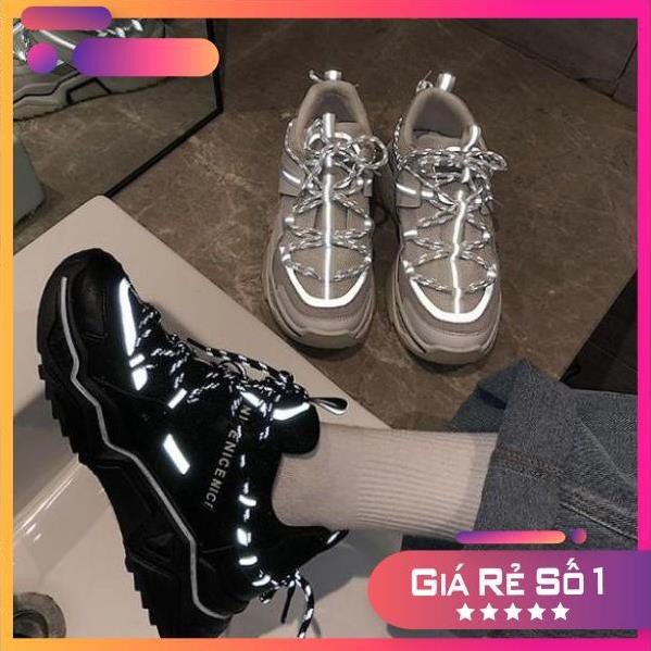 GIÀY THỂ THAO NỮ ĐẾ ĐỘN VIỀN PHẢN QUANG