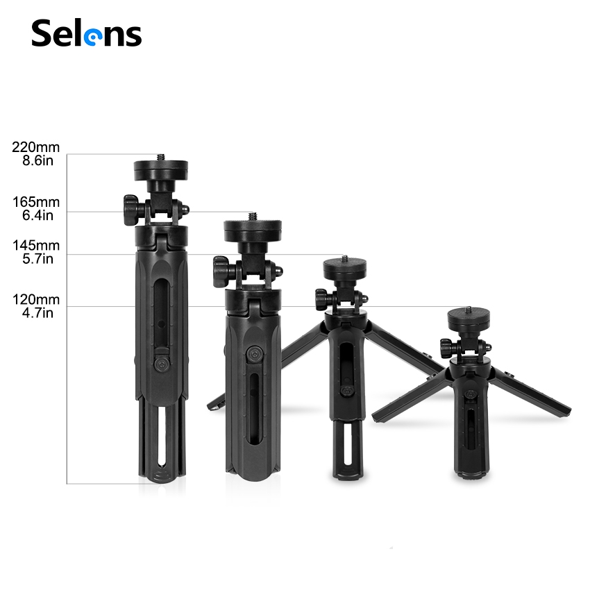 Giá đỡ 3 chân Selens mini dành cho máy ảnh/Gopro/điện thoại tiện dụng