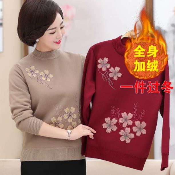 ÁO LEN LÓT LÔNG CHO MẸ (CÓ SẴN) -po9
