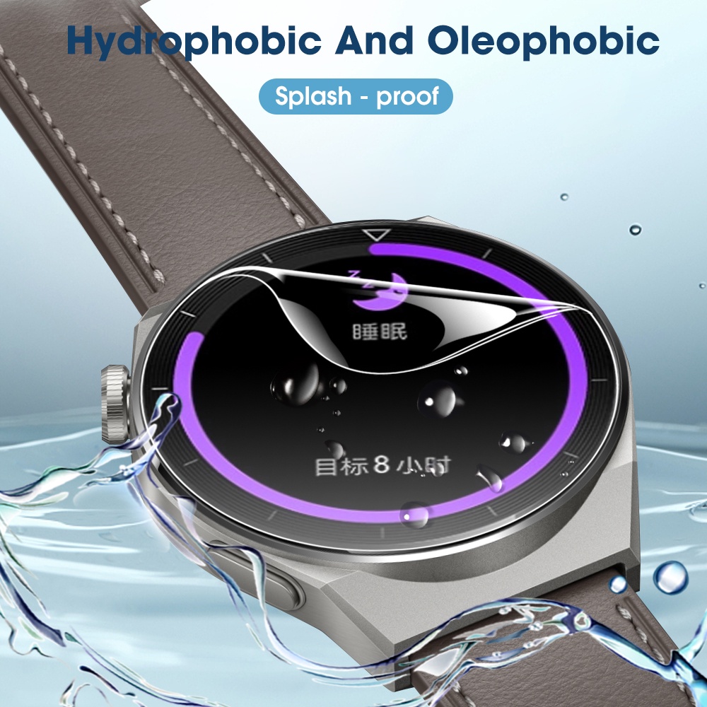 Miếng Dán TPU Hydrogel Mềm Trong Suốt 9D Bảo Vệ Màn Hình Cho Đồng Hồ Thông Minh Huawei Watch GT 3 Pro
