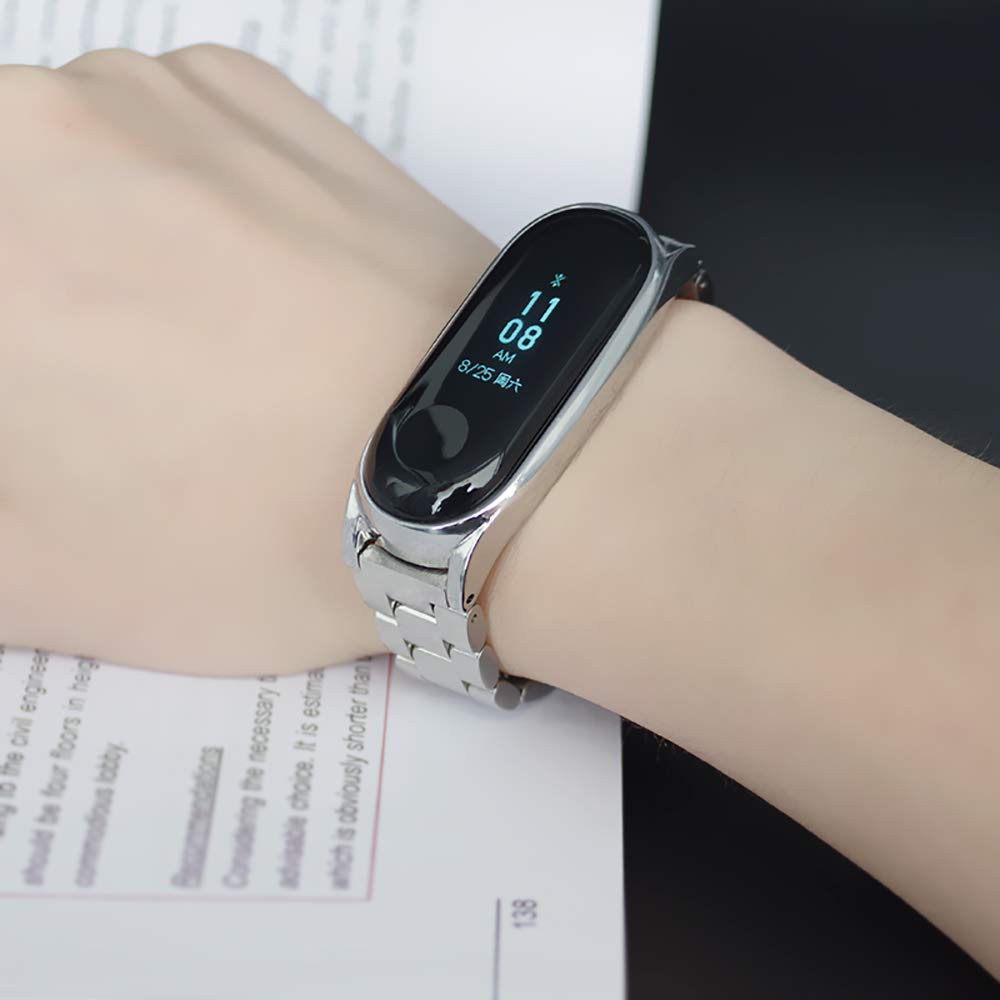 Dây Đeo Không Gỉ Kiểu Dáng Thời Trang Dành Cho Xiaomi Mi Band 6 / 5 / 4 / 3