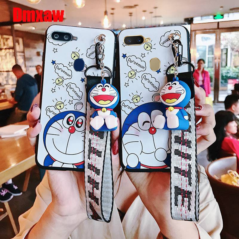 Ốp điện thoại in hình Doremon xinh xắn cho OPPO A7 A5s F9 F7 F5 A3s A3 R15X K1 R15 R17 A83 A77 F3 F1s A57 A37 F1 F3 Plus