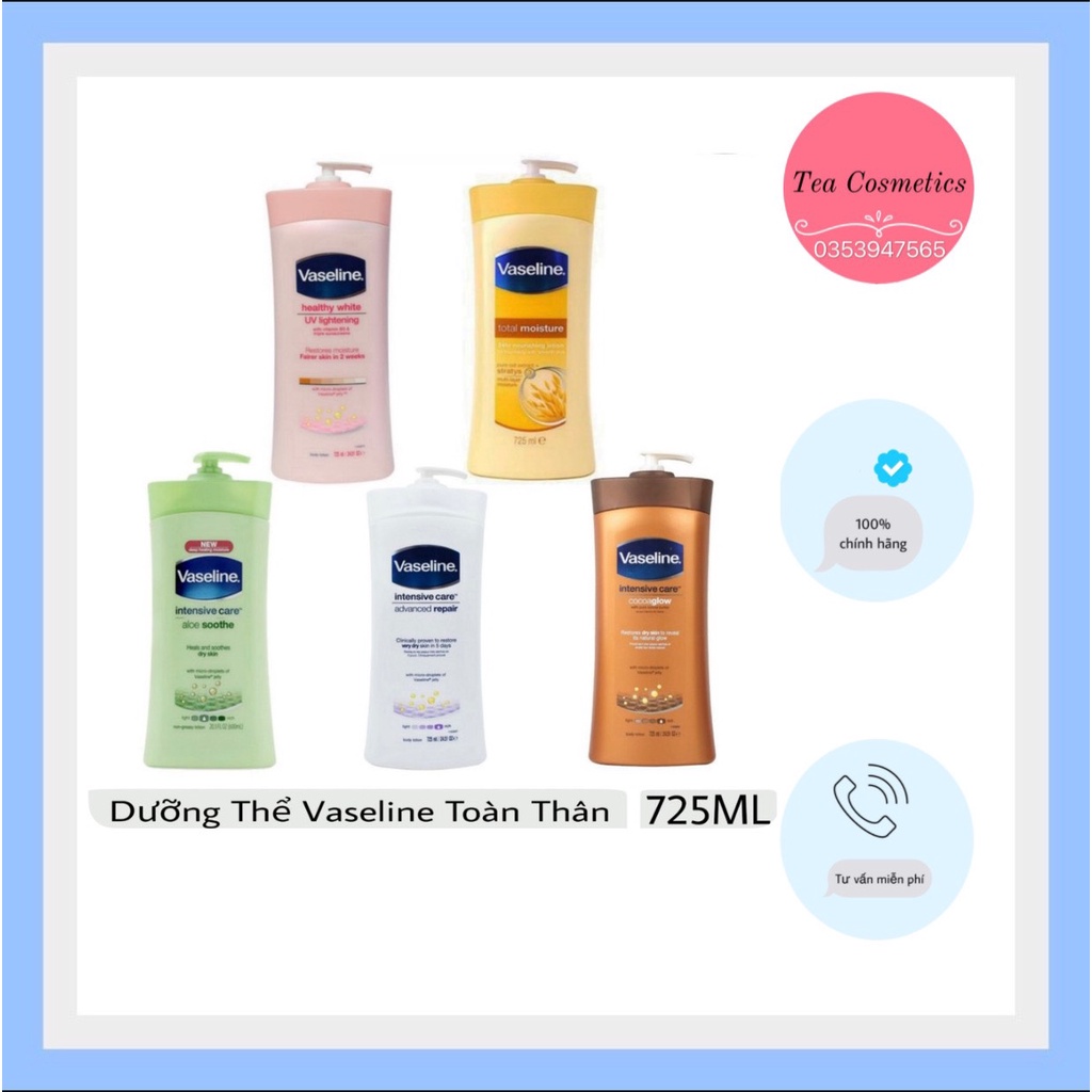 Sữa Dưỡng Thể Vaseline Lotion (725ml)