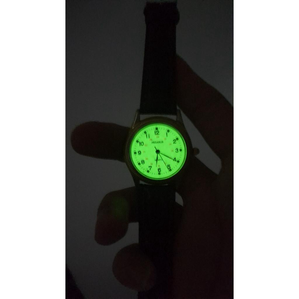 Đồng hồ giá rẻ nam 2hand size 33, niềng khía, dây da, dạ quang khá sáng