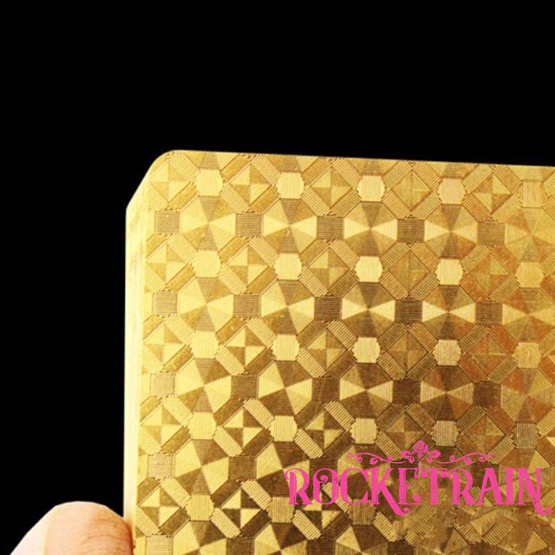 Bộ bài tây mạ vàng 24k sang trọng không thấm nước