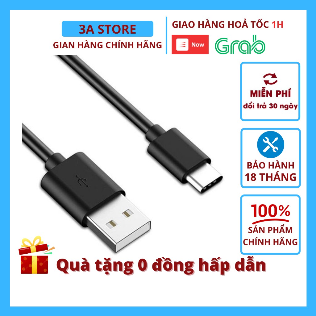 Dây cáp sạc nhanh Samsung cổng Type C hàng chính hãng - 3astore