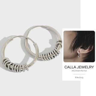 Chain Me Earrings | Khuyên tai bông tai bạc S925 khuyên nam nữ, xâu chuỗi tròn Calla Jewelry | E009