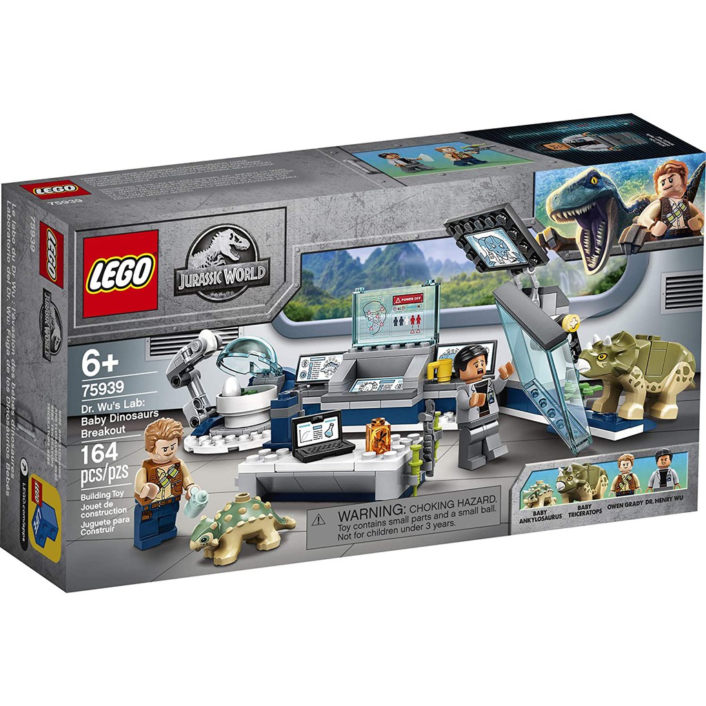 [Có sẵn] 75939 Lego Jurassic World Dr. Wu's Lab Baby Dinosaurs