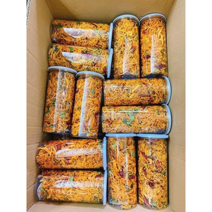 Khô Gà Lá Chanh Hũ 300gr Ngon Cay Thơm Lá Chanh