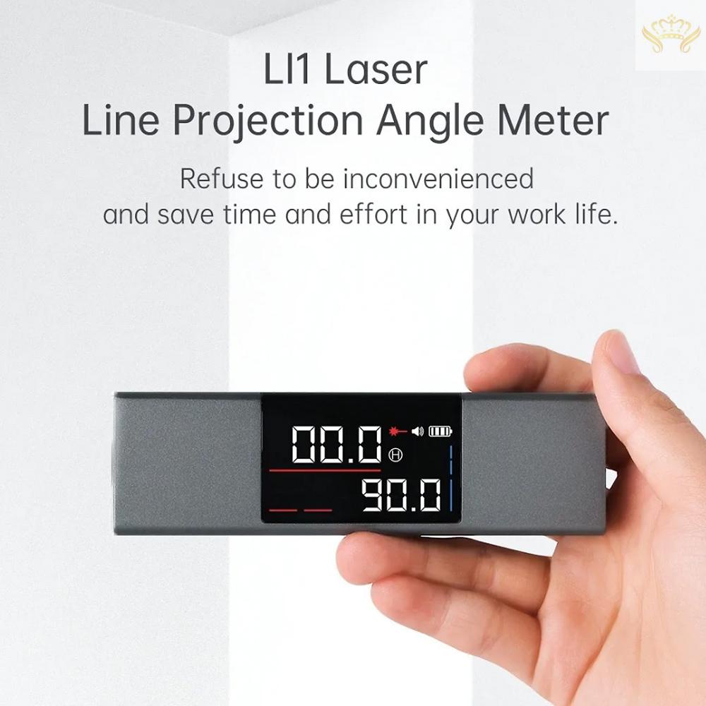 Máy Đo Góc Kỹ Thuật Số AtuMan DUKA LI1 Có Thể Sạc Lại Và Đo Độ Nghiêng 360 Độ° Đèn LED Dây Laser Song Song Chất Lượng Cao