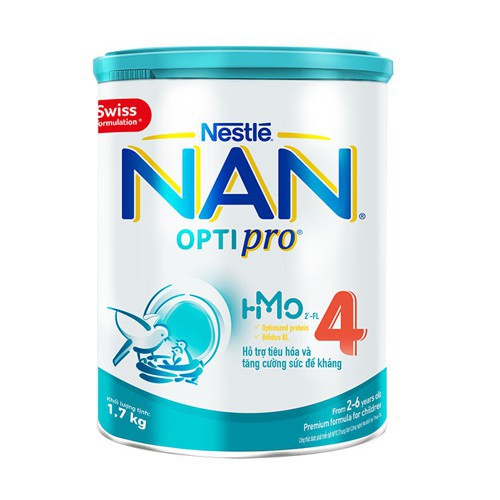 NHẬN 2 QUÀ 0Đ  Combo 3 Lon Sữa Bột Nestle NAN Optipro 4 1,7kg/lon