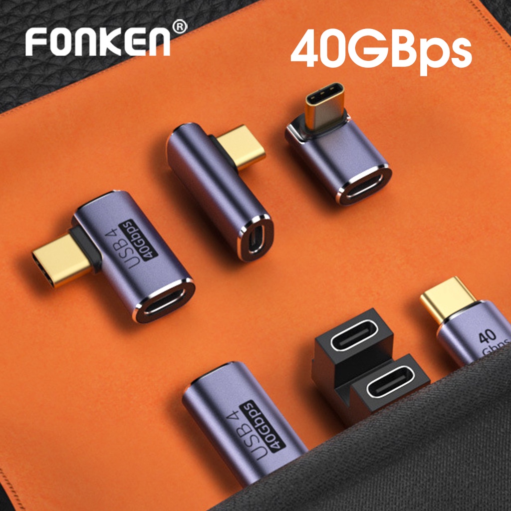 Đầu chuyển đổi dữ liệu FONKEN USB type C 40Gb cho Thunderbolt3 điện thoại/máy tính bảng