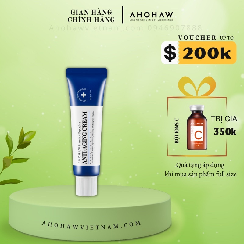 [Chính hãng]Kem dưỡng chống lão ,nâng cơ AHOHAW-ELAZULENE PEPTABLUE ANTI-AGING CREAM