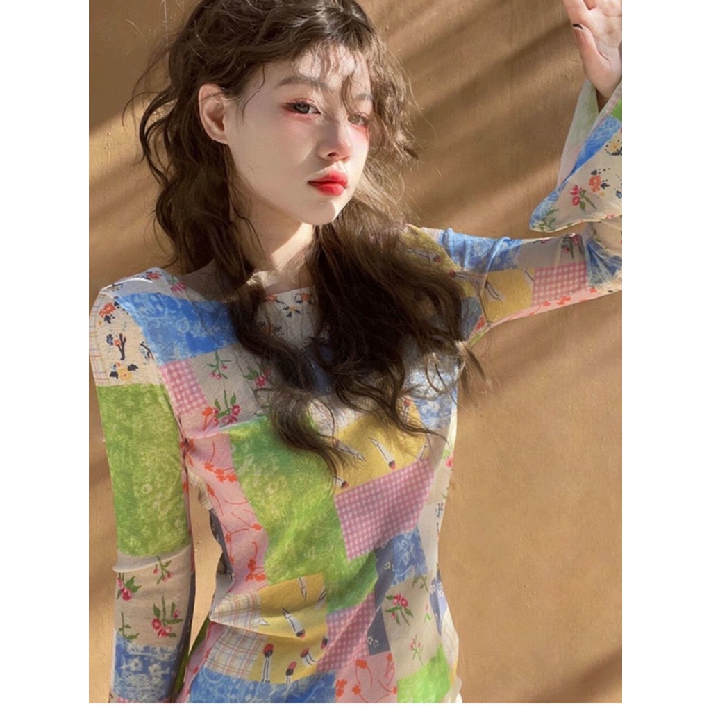 Áo Thun Tay Loe Ngắn Mỏng Nhiều Màu Sắc Độc Đáo Thời Trang Mùa Hè Dành Cho Bạn Gái