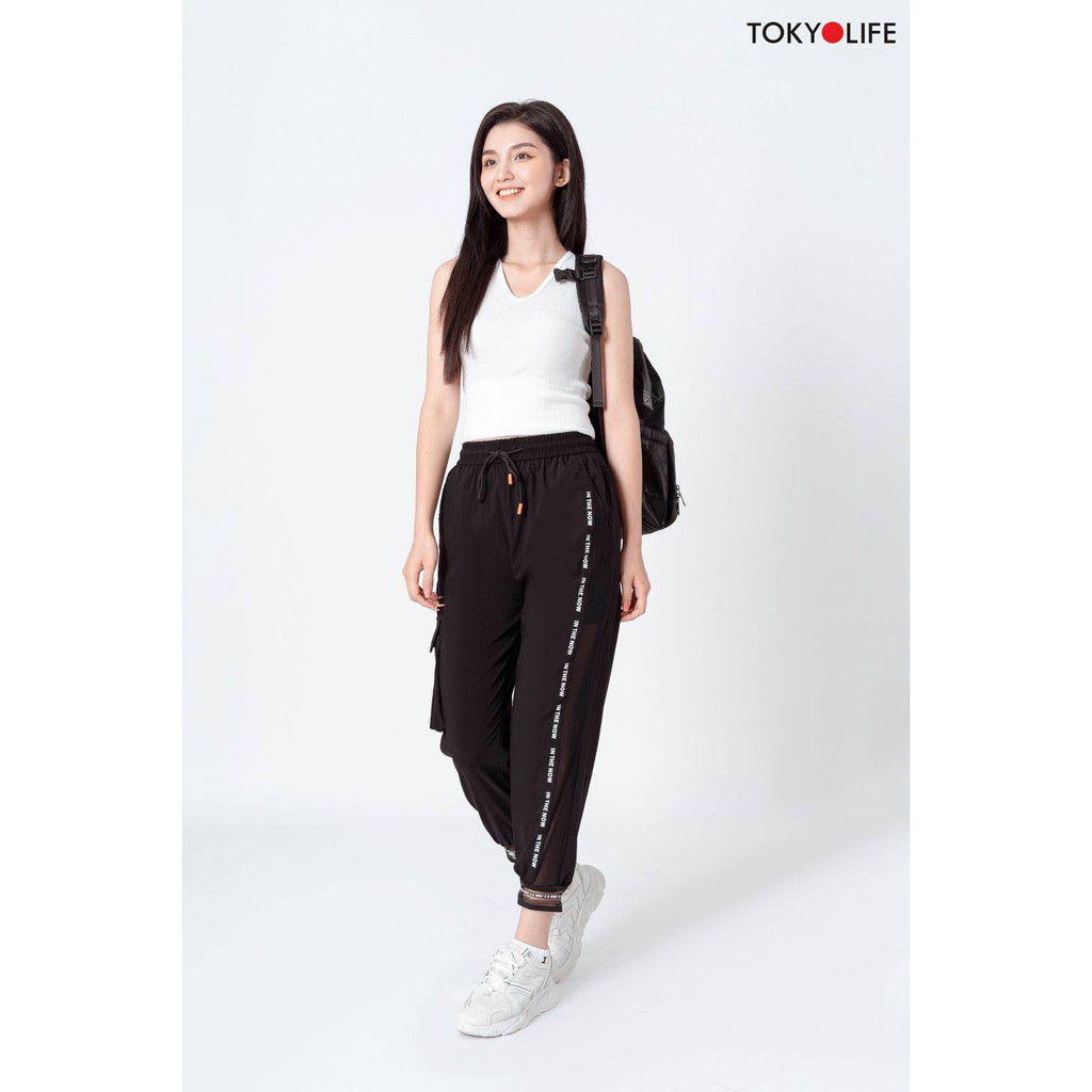 Áo Tanktop Nữ TOKYOLIFE dáng ôm cổ tim sát nách I9TTP506I