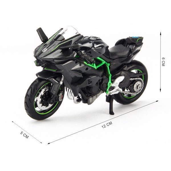 Mô hình xe moto Kawasaki 1:18 Maisto, Welly