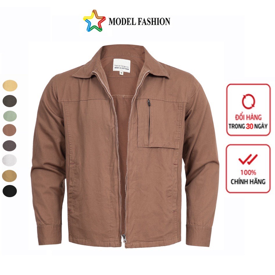 Áo khoác kaki nam dây kéo thời trang cao cấp Model Fashion (AKKT02)