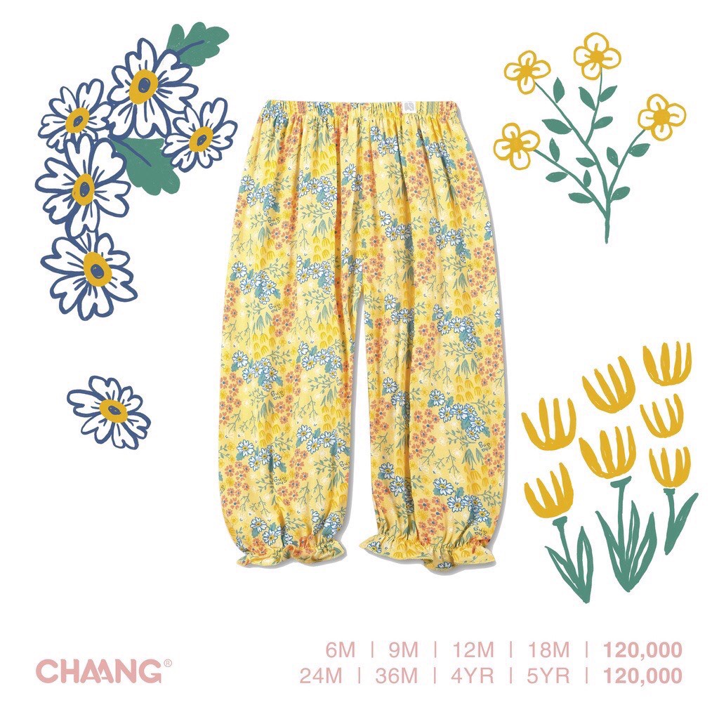 Chaang quần dài lanh bé gái thoáng mát, cho bé từ 3 tháng đến 5 tuổi SS2022D01