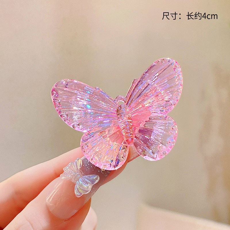 Kẹp Tóc Hình Mỏ Vịt Màu Hồng Xinh Xắn Thời Trang Mùa Hè Cho Bé Gái