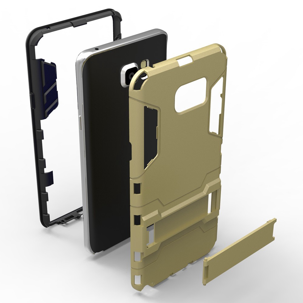 Ốp Lưng Nhựa Cứng + Tpu Silicone Mềm 2 Trong 1 Có Giá Đỡ Cho Samsung Note 5