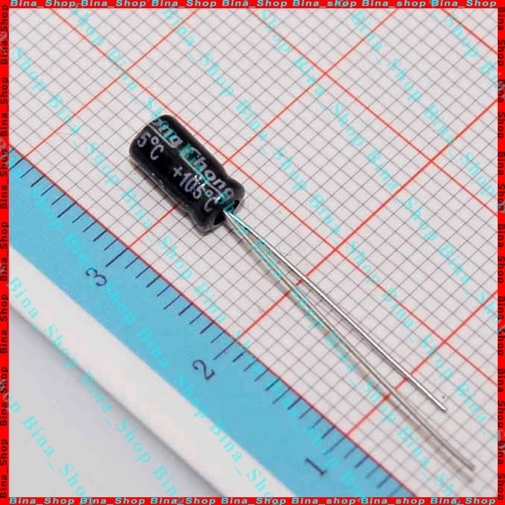 [10 con] Tụ điện 1uF/50V 2uF/50V 10uF/50V tụ hóa phân cực 50V