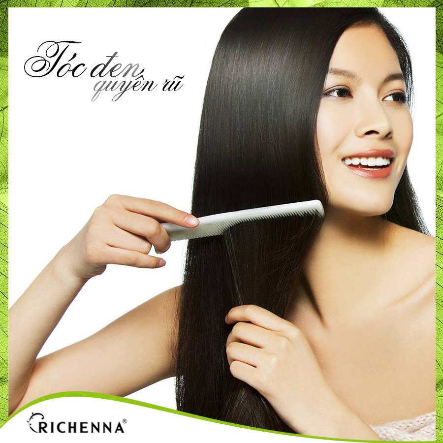 Thuốc nhuộm tóc phủ bạc thảo dược dạng gội Richenna EZ Speedy Hair Color-EX Hàn Quốc 60G