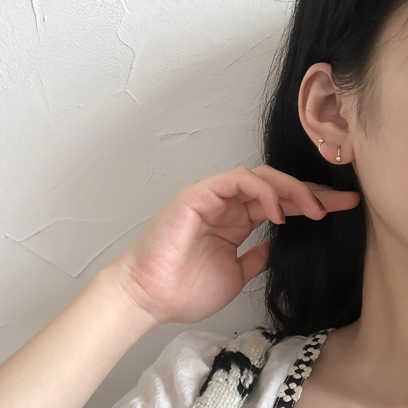 Khuyên Tai Xoắn Ốc Đơn Giản Cá Tính Cho Nữ