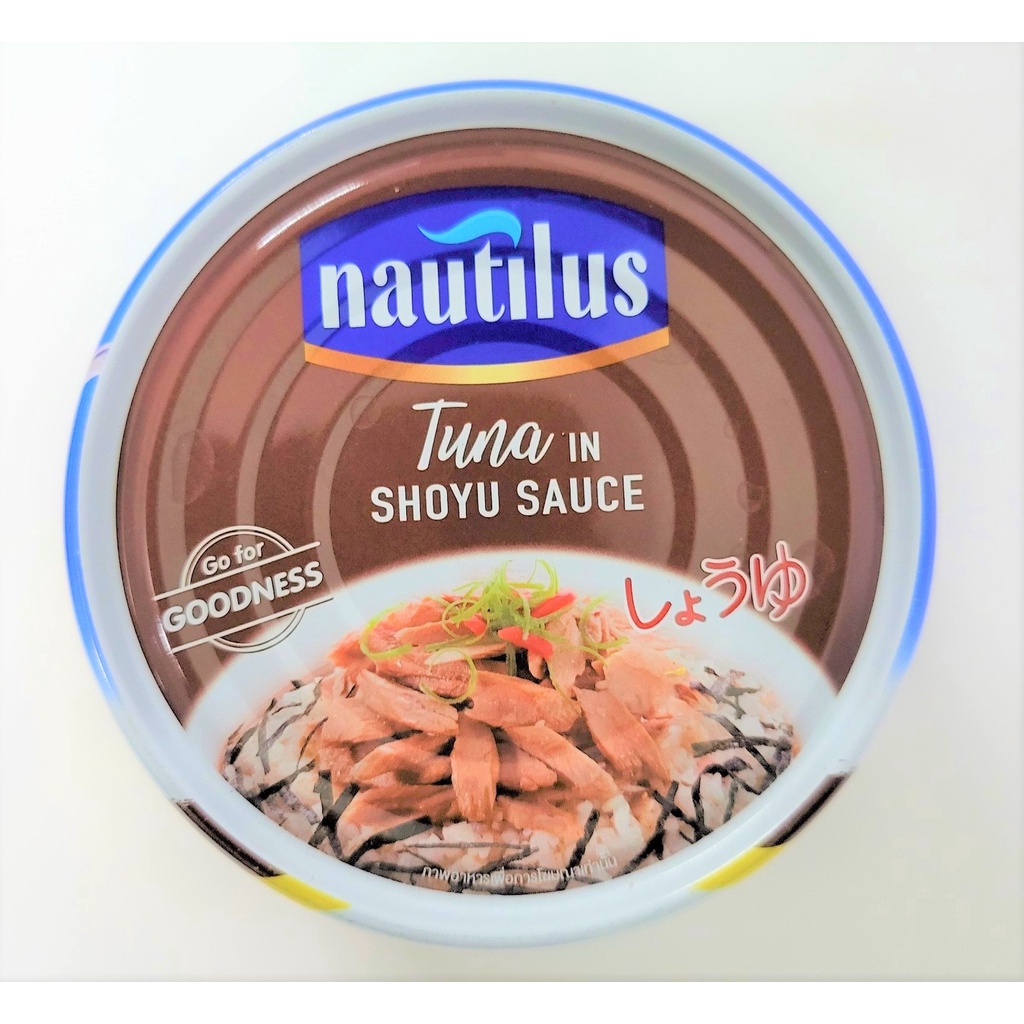 [Hộp 170g - NÂU] CÁ NGỪ XỐT NƯỚC TƯƠNG KIỂU NHẬT [Thailand] NAUTILUS Tuna in Shoyu Sauce (halal)