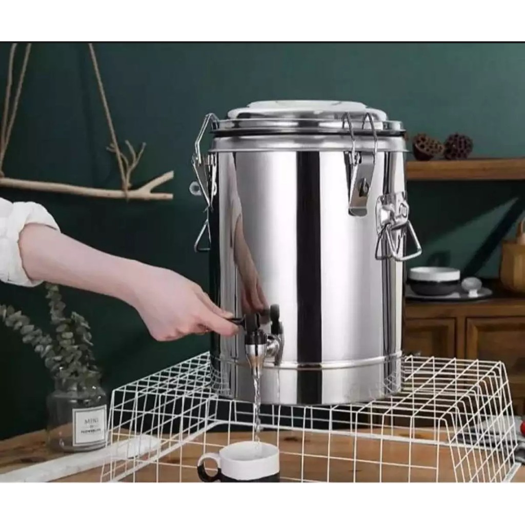 BÌNH Ủ TRÀ 3 LỚP SỮA NÓNG, LẠNH INOX DUNG TÍCH 20L