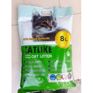 Cát mèo Catlike khử mùi vón cục Túi tiết kiệm 15L - 8kg - Cà phê.