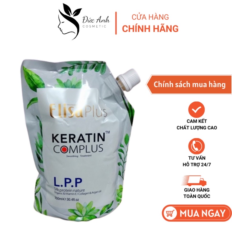 Kem ủ-Hấp Tóc Elisa plus LPP Keratin Complex Phục Hồi Mền Mượt 900ml