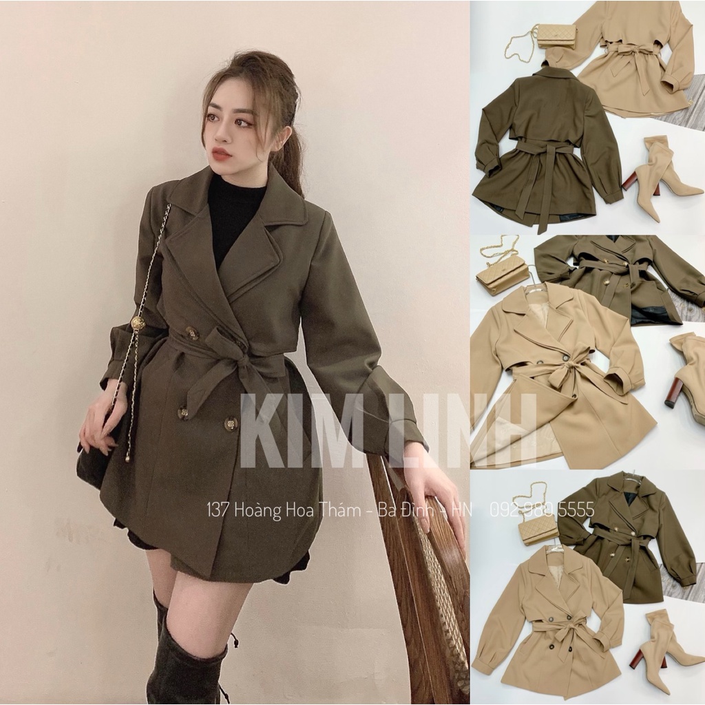 Áo MĂNG TÔ THIẾT KẾ CC - Chất đẹp, Form chuẩn siêu tôn dáng - Kim Linh Shop