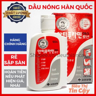 [CHÍNH HÃNG] Dầu Nóng Xoa Bóp Hàn Quốc Antiphlamine 100ml | Dầu nóng Hàn Quốc hàng chính hãng dùng cực thích