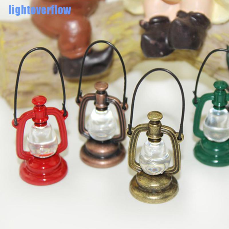 Mô Hình Đèn Dầu Mini Tỉ Lệ 1: 6 / 1: 12 Trang Trí Nhà Búp Bê