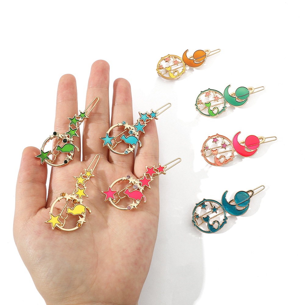 Kẹp TóC HìNh Chú MèO Ngôi Sao MặT Trăng ThờI Trang Cho Nữ