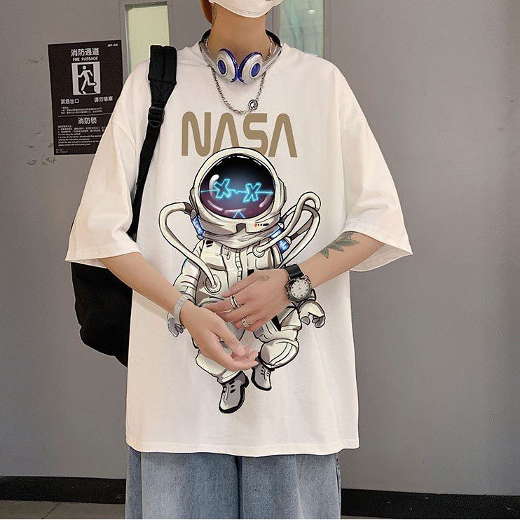 Áo Thun Tay Lỡ Form Rộng NASA Siêu Hot🍁 Unisex nam nữ đều mặc được