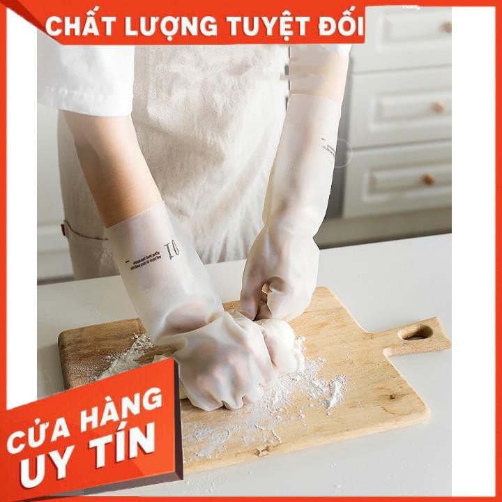 [XẢ KHO+FREE SHIP] Găng tay cao su siêu dai làm bếp làm vườn căt không đứt