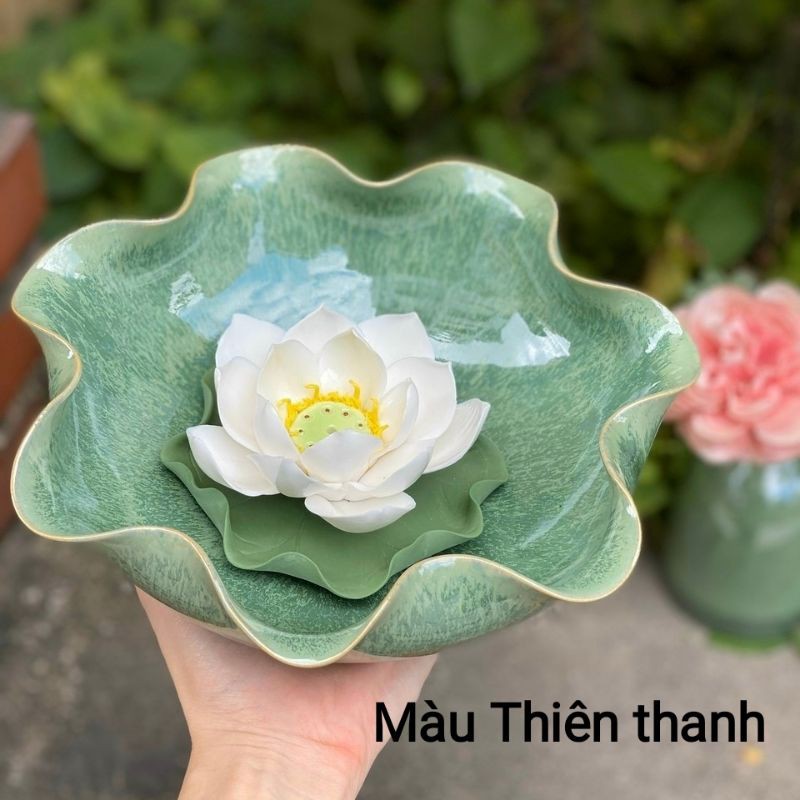 Bát thả hoa ban thần tài MÀU HỎA BIẾN - Bát tụ lộc gốm sứ Bát Tràng
