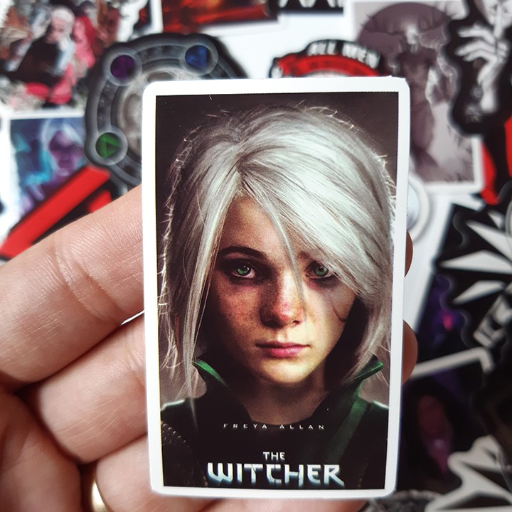 Bộ Sticker dán cao cấp chủ đề THE WITCHER - Dùng dán Xe, dán mũ bảo hiểm, dán Laptop...