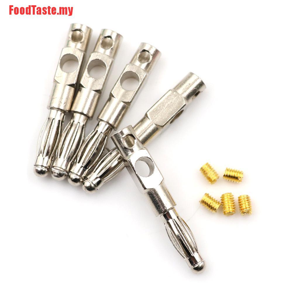 Set 5 Đầu Cắm Bắp Chuối 4mm Mạ Vàng Chất Lượng Cao