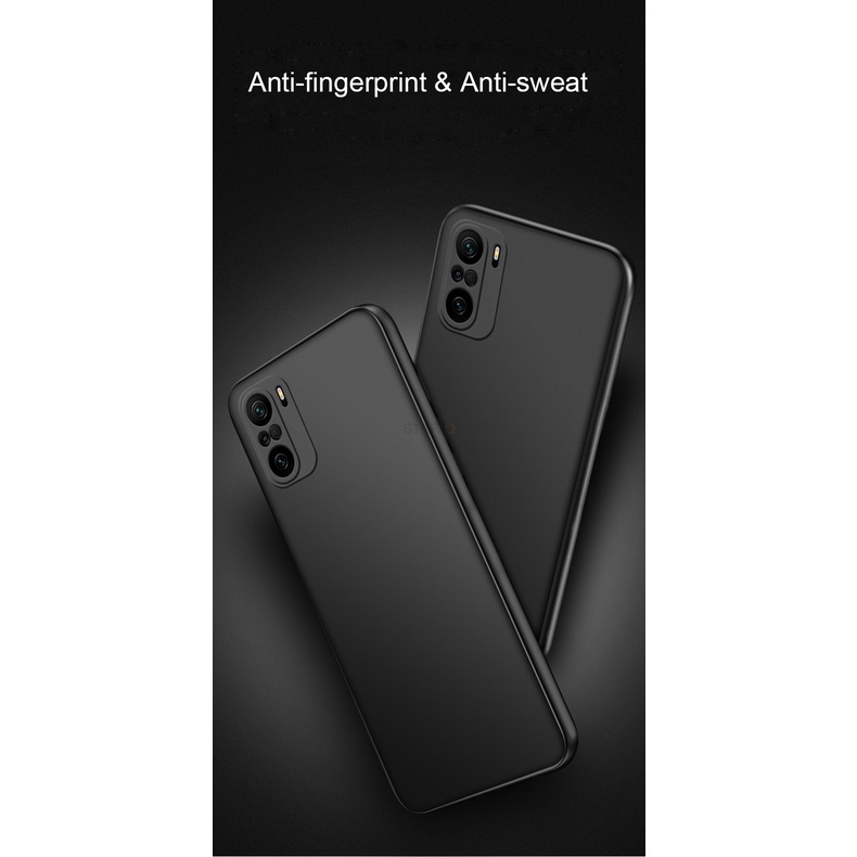 Ốp Điện Thoại Tpu Silicon Mềm Siêu Mỏng Mặt Nhám Màu Đen Cho Xiaomi Poco X3 Pro Nfc F3 M3 X2 Global