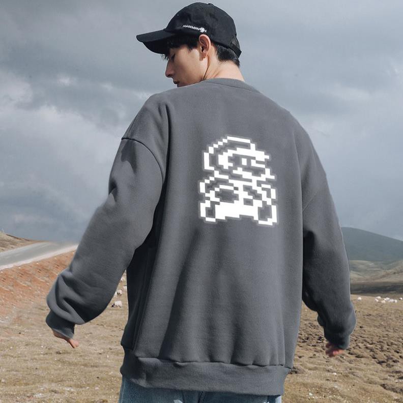 Áo Sweater Mario Phản Quang Unisex Freesize Dưới 75 Kg AS10 | BigBuy360 - bigbuy360.vn